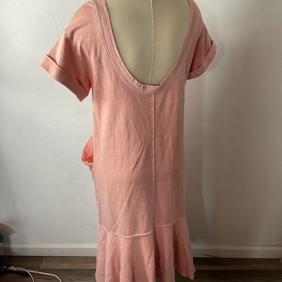 Anthropologie Joella Pink Peach Midi Dress Sz XS - Picture 4 of 8